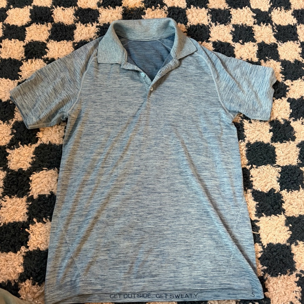 Lululemon Blue Polo Shirt - small
